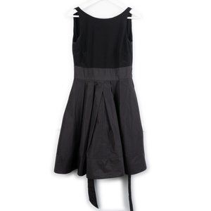 LAUREN RALPH LAUREN black sleeveless dress with tie waist size 6P